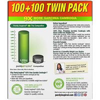 Purely Inspired Garcinia Cambogia Extract Weight Loss Supplement with Green Coffee, 1600mg Caplets, 100 Count, Pack of 2