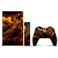 MightySkins Skin Compatible with NVIDIA Shield TV wrap Cover Sticker Skins Golden Dragon
