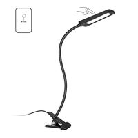 TROND LED Clamp Desk Lamp Task Light (9W, 6000K Daylight, 3-Level Dimmable, Extra-Long Flexible Gooseneck), for Headboard, Workbench, Craftwork, Reading, Painting, Sewing or Knitting