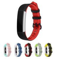 Tinkel Fitbit Bands Replacement Bands Compatible with Fitbit Alta and Alta HR Silica Gel Bracelet Strap Adjustable Replacement Strap for Women Men - Black