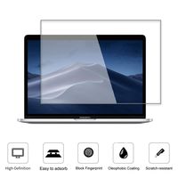 Tempered Glass Screen Protector For 2016-2019 MacBook Pro 13 Inch (Apple Model A2159 A1706 A1708 A1989), 2019 Newest Glass Screen Protector [No Waves] [No Bubble] [Reduce Fingerprint] [Anti Scratch] [