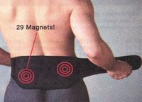 Magnetic Back Support Belt with 29 Magnets - Size Small