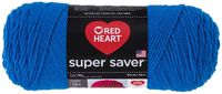 RED HEART E300.0886 Super Saver Yarn, Blue