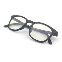 J+S Vision Blue Light Shield Computer Reading/Gaming Glasses - 0.0 Magnification - Anti Blue Light 100% UV Protection - Low Color Distortion Lens, Square Black Frame