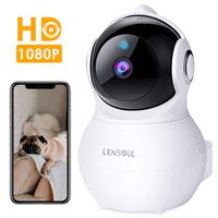 Lensoul IP Camera 1080P HD Security Camera Wireless IP Camera Built in Two-Way Audio Motion Detection 2.4GHz Security Surveillance CCTV Camera Night Vision