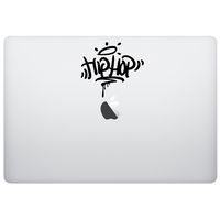 Laptop MAC - Hip hop Hip-hop Dance Dancing Music Boombox Stereo Speakers Radio - Black Skins Stickers