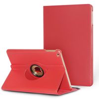 Dream Wings iPad 10.2 inch 2019 Case, 360 Degrees Rotating Multi Angles Stand Magnetic Smart Cover for Apple iPad 7th Generation 10.2" Tablet (Red)