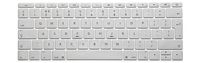 HRH Silicone Keyboard Cover Skin for MacBook Pro 13"A1708 A1988 No Touch Bar (2018 2017 2016)&MacBook 12"A1534 with Retina Display(2015)&A1931(2018)European Layout Keyboard Protector-Metallic Silver