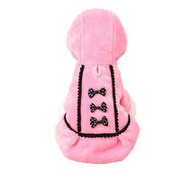 haoricu Pet Shirt, Winter Cute Bow Pet Hoodie for Small Dogs Coat Jacket Apparel Puppy Costume (XS, Pink)