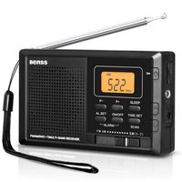 Portable Radio Pocket AM FM SW Radio Digital with Alarm Clock and Sleep Timer, Built in Loud Speaker, Small Battery Radio Stereo Personal Radio, for Camping, Travel, Emergency