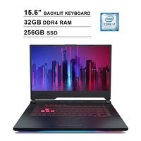 2019 Asus ROG Strix G 15.6 Inch FHD Gaming Laptop (9th Gen Intel 6-Core i7-9750H up to 4.5GHz, 32GB DDR4 RAM, 256GB SSD, NVIDIA GeForce RTX 2060 6GB, Backlit Keyboard, Windows 10)