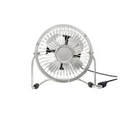 Kikkerland Silver USB Desk Fan
