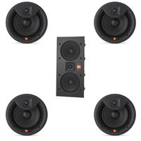 JBL Arena 5.0 Home Theater System with 4 JBL Arena 6IC In-Ceiling Loudspeakers and 1 JBL Arena 55IW In-Wall Loudspeaker