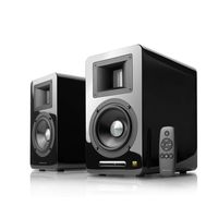 Airpulse A100 Hi-Res Audio Certified Active Speaker System Built-in Amplifier Optical, Coaxial, Bluetooth 4.1 aptX, RCA, AUX, and USB Inputs - Pair Black