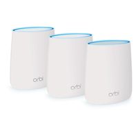 NETGEAR Orbi Whole Home Mesh WiFi System - WiFi router and 2 satellite extenders with speeds up to 2.2 Gbps over 6,000 sq. feet, AC2200 (RBK23)