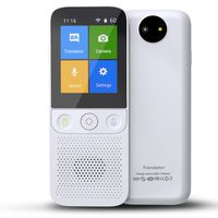 Language Translator Device Portable Voice Translator Support WiFi/Hotspot/Offline Translator Device Two Way Real Time Translator Support 138 Languages with 2.4 Inch Touch Screen Camera Translation