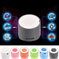 Yangiug Mini Portable LED Speakers Wireless Hands Free Speaker with TF Port Perfect Mini Speaker for Shower, Room, Bike, Car