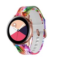 GinCoband Colorful Galaxy Watch Bands for Samsung Galaxy Watch 42mm,Galaxy Watch Active 40mm,Galaxy Watch Active2 40mm 44mm,Gear Sport,Rose Gold Watch Buckle for Women (Colorful Firmament, Small)