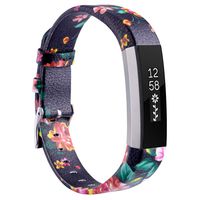 Henoda Replacemnt Leather Bands Compatible with Fitbit Alta/Fitbit Alta HR, Classic Genuine Leather Wristband, Small Large, No Tracker