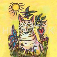 Hi-Look Microfiber Cleaning Cloth, Fantasy design - Keen Cat