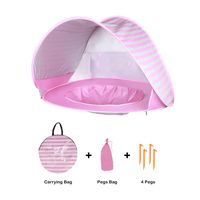 Kinbor Baby Beach Tent Pop Up Portable Shade Pool 50+ UPF UV Protection Sun Shelter for Infant