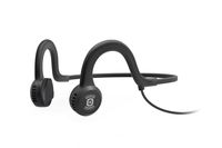 AfterShokz Sportz Titanium Open Ear Wired Bone Conduction Headphones, Onyx Black, (AS401XB)