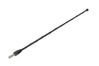 AntennaMastsRus - 9 Inch Black Short Antenna is Compatible with Dodge Ram Truck 1500 (2009-2019) - Spiral Wind Noise Cancellation - Spring Steel Construction - Stainless Steel Threading
