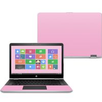 Mightyskins Skin Compatible with Hp Pavilion X360 14" (2017) - Solid Pink | Protective, Durable, and Unique Vinyl Decal Wrap Cover | Easy to Apply, Remove, and Change Styles | Made in The USA
