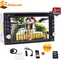 6.2 inch Double 2 Din Car DVD Player FM/AM Radio Receiver Autoradio Car Stereo GPS Navigation Automotive Head Unit in Dash AUX-in MP3 USB SD Bluetooth Steering Wheel Control Remote Control