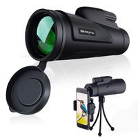 Siensync 12X50 High Powered Monocular Telescope Waterproof Fogproof Monocular for Adult Bird Watching, Outdoor Wildlife Camping and Traveling with Tripod Smartphone Holder