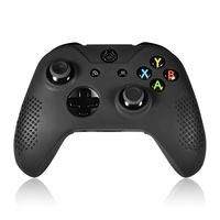 For Xbox One/ Xbox One S Silicone Cover Case, Insten Soft Silicone Protective Skin Case Cover compatible with Microsoft Xbox One/ Xbox One S / Xbox One X Controller, Black