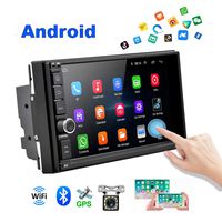 Android Car Radio 2 Din Car GPS Navi AMprime 1080P 7 inch Touch Screen Bluetooth Car Video FM Stereo MP5 Player Mirror Link + Backup Camera
