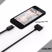 Paddsun 3.5mm AUX USB Music Interface Lighting Charge Cable Fit KIA Hyundai for Iph 7 7 Plus 5 5S 6 6S iod & iad
