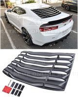 Replacement For 2016-Present Chevrolet Camaro ALL Models | EOS Track Performance ABS Plastic Primer Black Rear Window Louver Sun Shade Cover