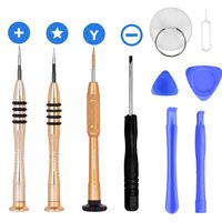 10pack Repair Tool Kit for iPhone 7 and Android Phone - Precision Magnetic Screwdriver Opening Pry Tools Set for iPhone 7/7 Plus/6 Plus/6S/6/5/5S/5C/5/4S/4 Plus iPod/iTouch by Feigo