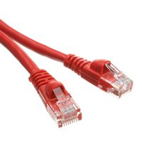 6 FT (1.8M) Cat5e Networking Ethernet UTP Patch Cable, 350Mhz, (6 Feet/1.8 Meters) Cat 5e Snagless Molded Boot Cable for PC / Router / PS4 / XBOX / Modem Red ED692964 (20 Pack)
