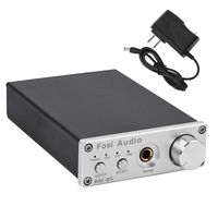 Fosi Audio DAC-Q5 USB DAC Desktop Headphone Amplifier Optical/Coaxial/USB to RCA/Headphone & Digital-to-Analog Converter, 24-bit/192kHz Mini Stereo Preamplifier (Silver)
