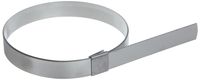 BAND-IT CP8S99 5/8" Wide x 0.025" Thick 2" Diameter, 201 Stainless Steel Center Punch Clamp (100 Per Box)