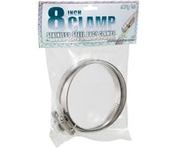 Hydrofarm ACC8 Active Air Stainless Steel, 8" (Pack of 2) Duct Clamps, 8 inch