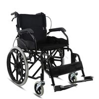 LBYMYB Creative Multi-Function Folding Wheelchair for The Elderly Portable Ultra-Light Wheelchair Wheelchair (Size : A)