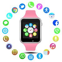 Padgene Bluetooth Smart Watch GSM Phone Watch with Camera for Samsung Nexus HTC Sony and Other Android Smartphones (Pink)