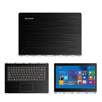 Black Brushed Aluminum skin decal wrap skin Case for Lenovo Yoga 900 13 13.3" Touch Laptop