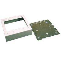 Legrand - Wiremold BW32 Metal Raceway 2-Gang Outlet Box