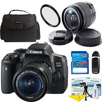 Deal-Expo Canon EOS 750D/Rebel T6i DSLR Camera Bundle with Canon EF-S 18-55mm IS STM Lens Basic Accessories Bundle
