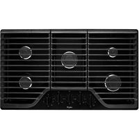 Whirlpool WCG51US6D 36" Gas Cooktop with Fifth Burner, Black