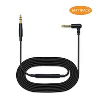 Headphone Replacement Cable [6FT] for Sony WH-1000XM3 WH-1000XM2, MDR-XB950BT MDR-XB950B1, MDR-XB950N1, 3.5mm Headset Cord with in-line MIC and Control Compatible for PS4, Xbox, iOS and Android
