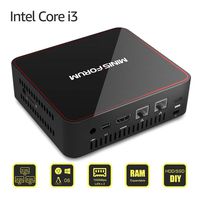 Mini PC Intel Core i3-5005U Mini Desktop Computer Upgradable RAM 8GB DDR3L 128GB SSD HD Graphics 5500 Support Windows 10 Pro/Chromium/Linux OS,USB-C/Mini DP/HDMI Port,3xUSB3.0, 2xEthernet Port