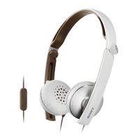Sony MDR-S70AP White Slim Foldable Stereo Headphone