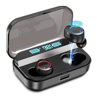 Wireless Earbuds, Kissral Bluetooth 5.0 Earbuds with 3000mAh Charging Case Led Battery Display 90H Playtime in-Ear Bluetooth Headset IPX7 Waterproof True Wireless Earbuds for Work Sports