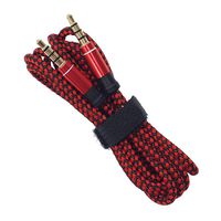 JonerytimeNew 3.5mm Male to Male Car Aux Auxiliary Cord Stereo Audio Cable (Red)